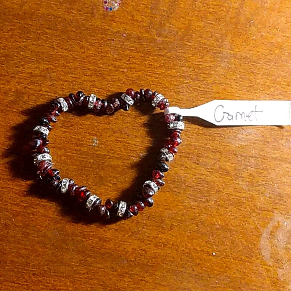Genuine Gemstone stretch bracelet